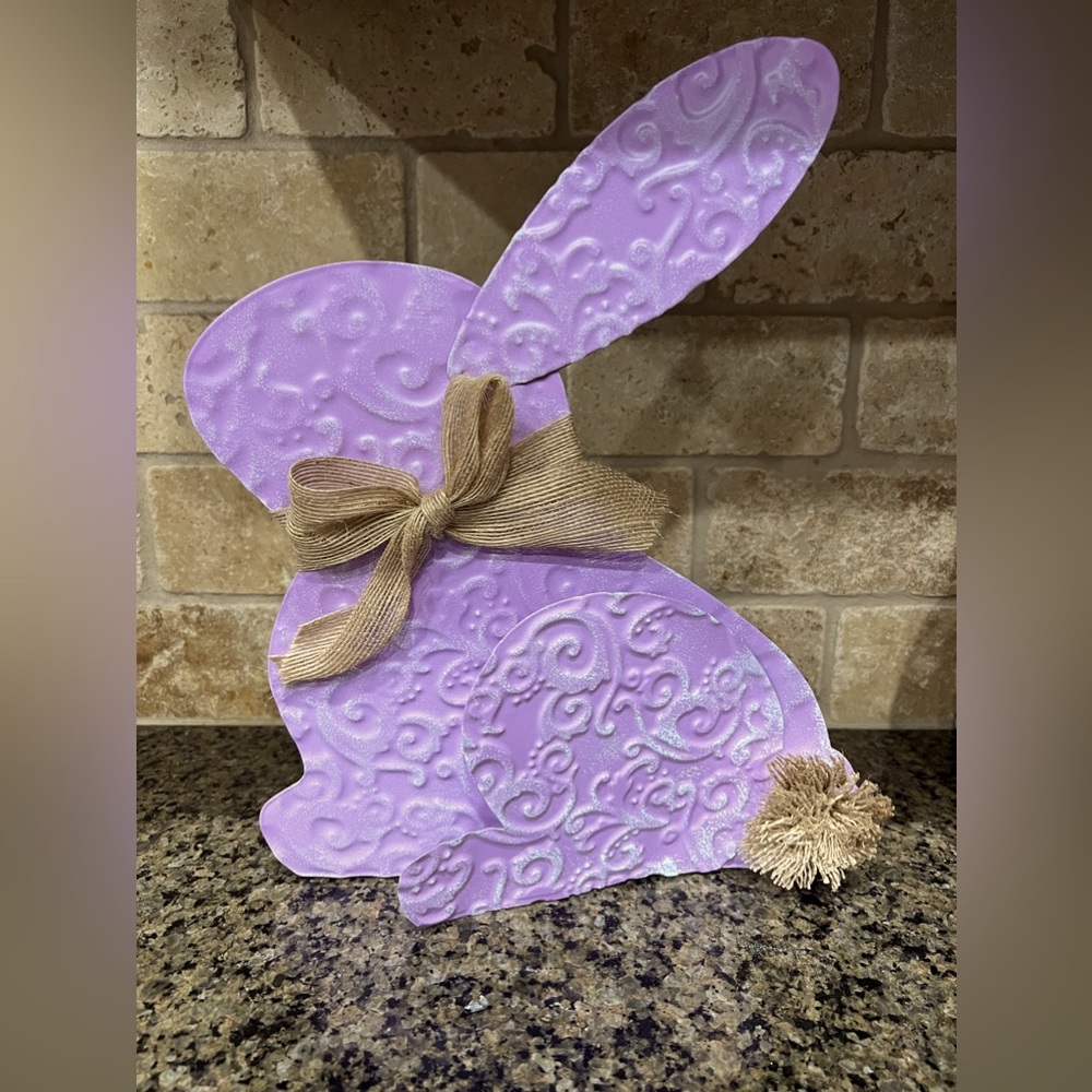Purple Metal Bunny